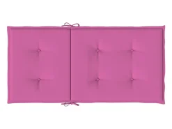 Cojines para silla con respaldo bajo 2 unidades tela rosa