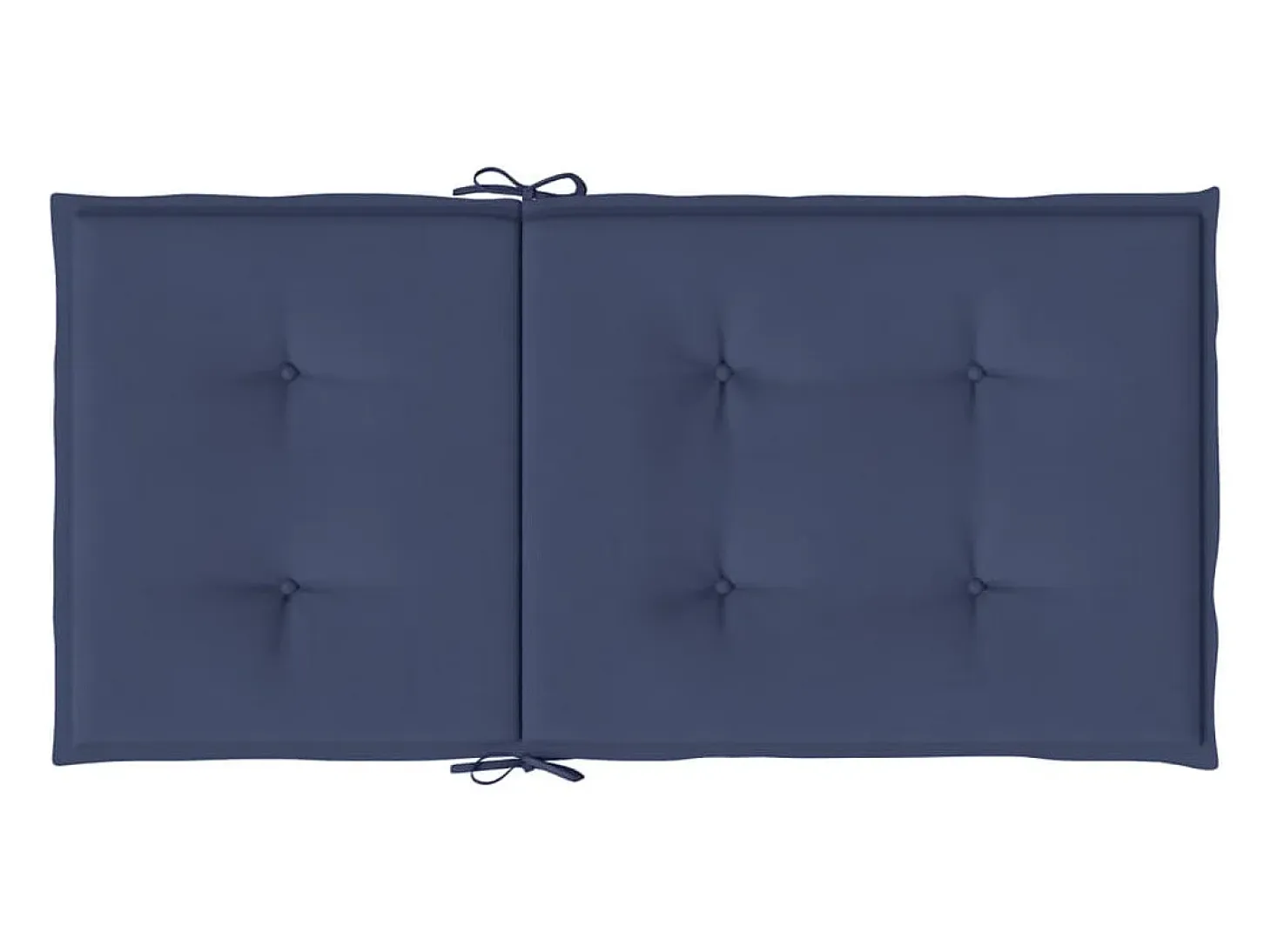 Cojines para silla con respaldo bajo 4 unidades tela azul marino