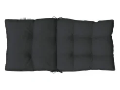 Cojines para silla con respaldo bajo 2 unidades tela Oxford negro