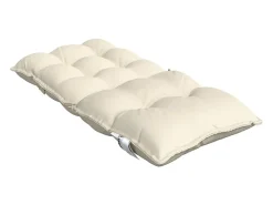Cojines para silla con respaldo bajo 2 unidades tela Oxford crema