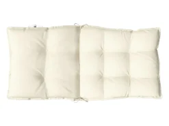 Cojines para silla con respaldo bajo 2 unidades tela Oxford crema