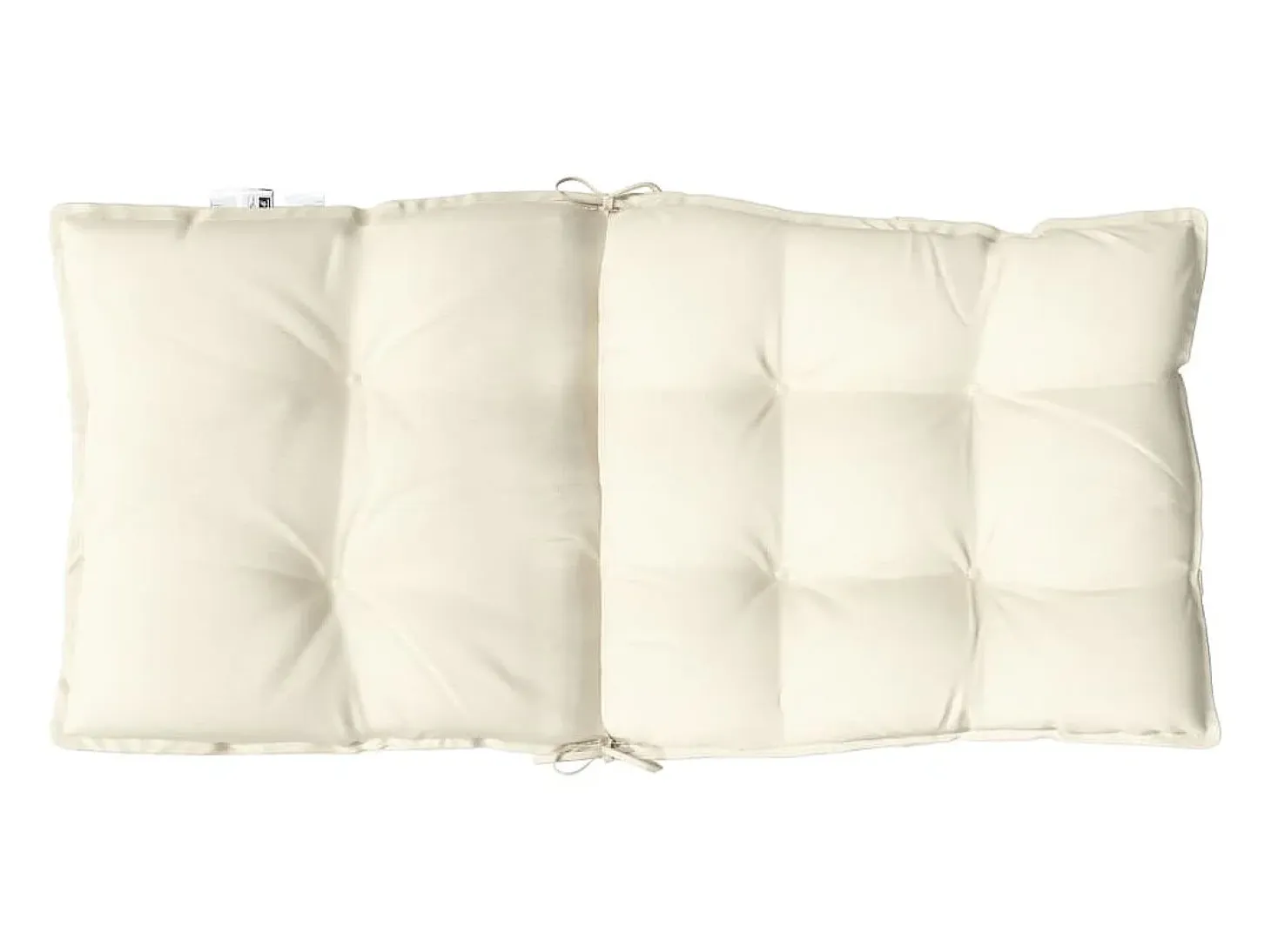 Cojines para silla con respaldo bajo 2 unidades tela Oxford crema