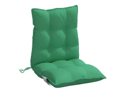 Cojines para silla con respaldo bajo 6 unidades tela Oxford verde
