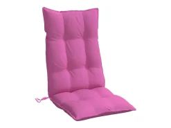 Cojines para silla con respaldo alto 6 unidades tela Oxford rosa