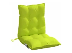 Cojines para silla respaldo bajo 6 unidades tela Oxford verde brillo