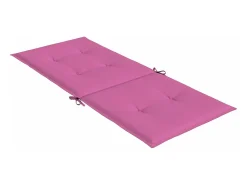 Cojines para sillas con respaldo alto 4 unidades tela rosa
