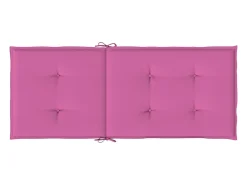 Cojines para sillas con respaldo alto 6 unidades tela rosa
