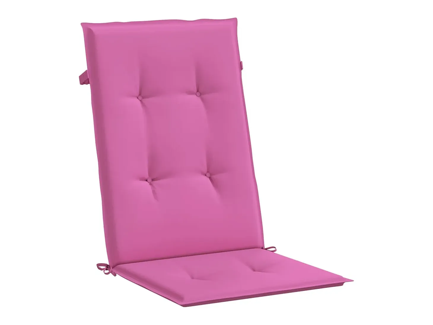 Cojines para sillas con respaldo alto 6 unidades tela rosa