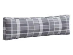 Cojines para sofá de palets 2 unidades tela cuadros gris