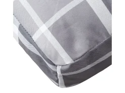 Cojines para sofá de palets 2 unidades tela cuadros gris