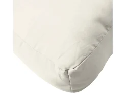 Cojines para sofá de palets 3 unidades tela crema melange