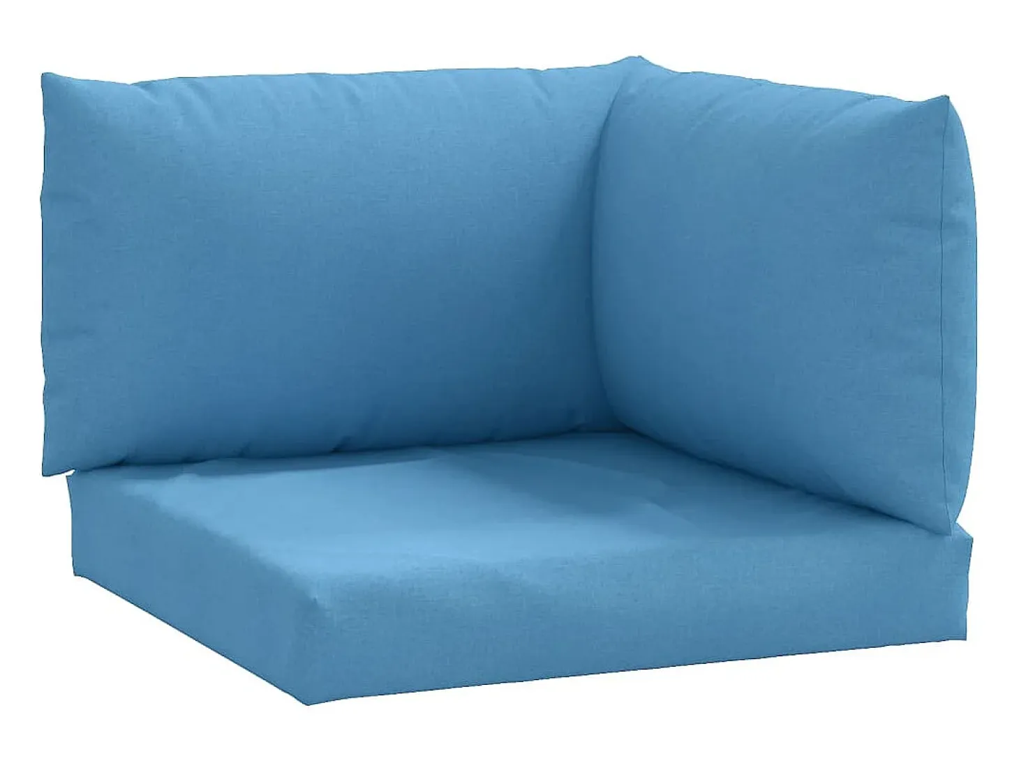 Cojines para sofá de palets 3 unidades tela azul melange