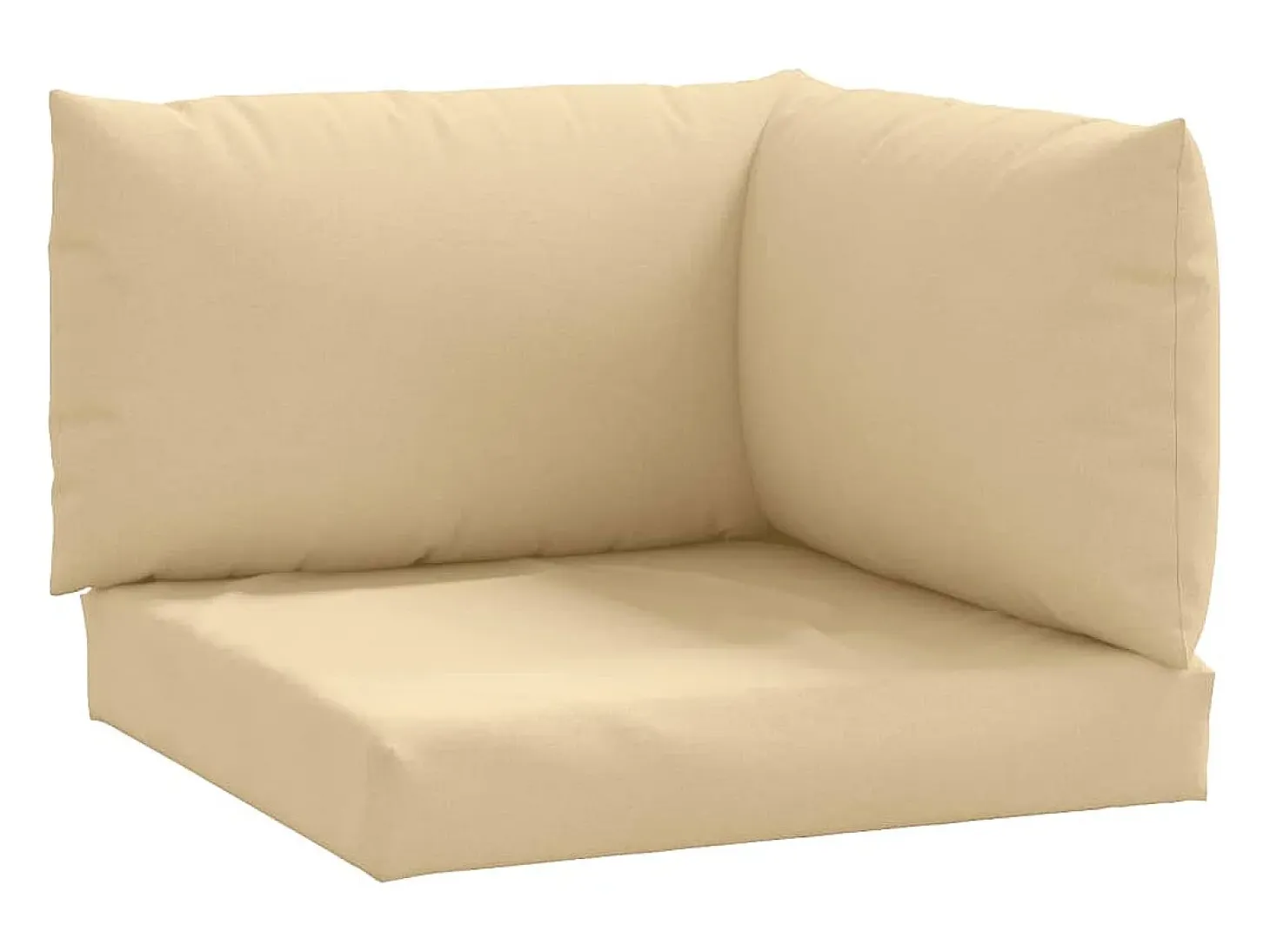 Cojines para sofá de palets 3 unidades tela beige melange