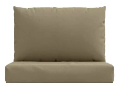 Cojines para sofá de palets 2 unidades tela gris taupe melange