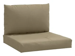 Cojines para sofá de palets 2 unidades tela gris taupe melange