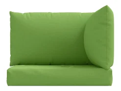 Cojines para sofá de palets 3 unidades tela verde melange