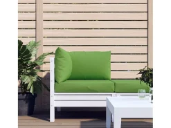 Cojines para sofá de palets 3 unidades tela verde melange