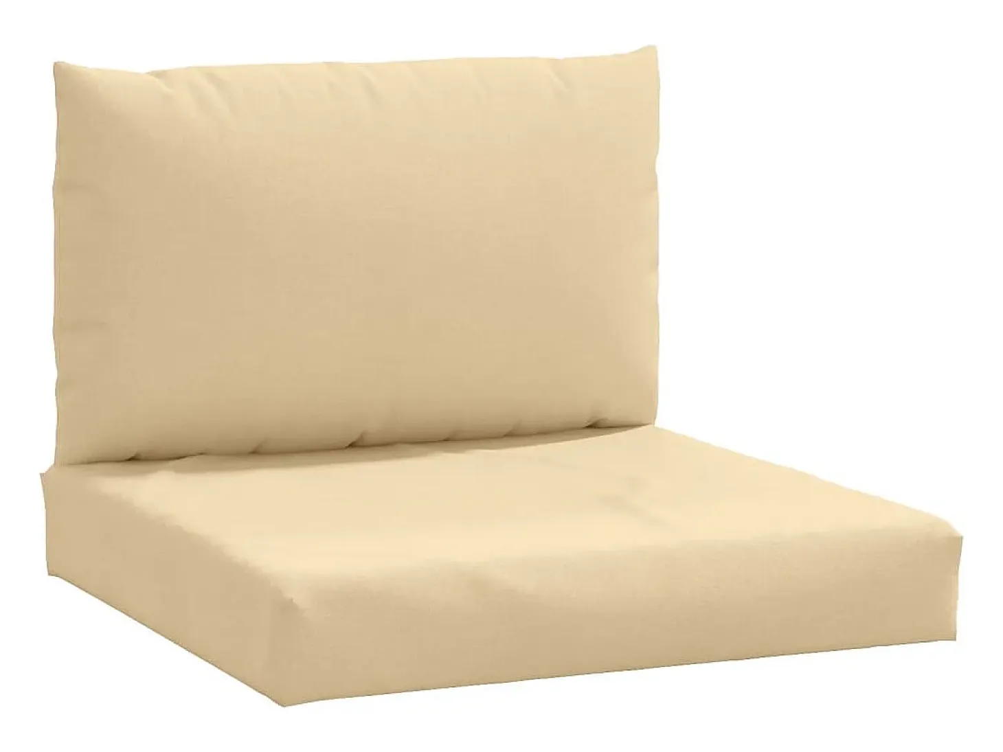 Cojines para sofá de palets 2 uds tela beige melange ES892109