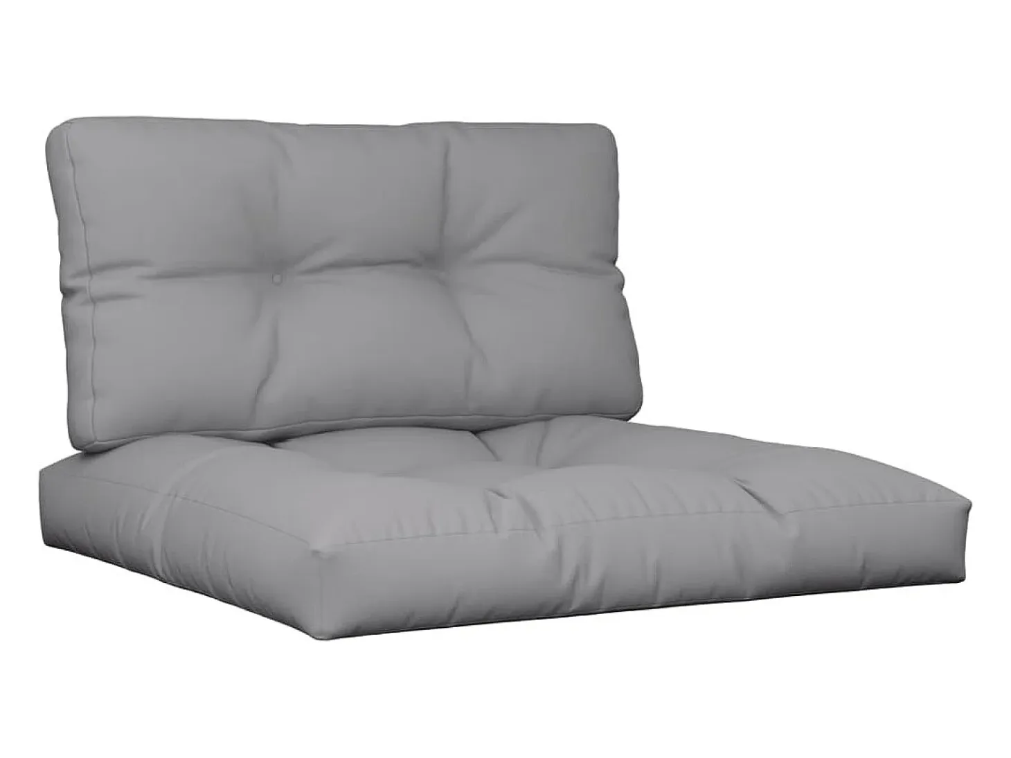 Cojines para sofá de palets 2 unidades tela gris ES640549