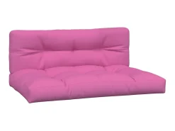Cojines para sofá de palets 2 piezas tela rosa ES210348