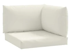 Cojines para sofá de palets 3 uds tela crema melange ES179026
