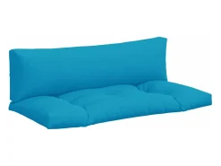 Cojines para sofá de palets 2 unidades tela azul claro
