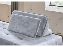 Cojines respaldo - Gris terciopelo - WIOLO