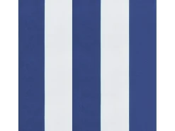 Cojines silla de respaldo bajo 6 unidades tela a rayas azul y blanco