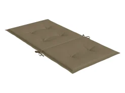 Cojines silla respaldo bajo 6 ud tela taupe melange 100x50x4 cm