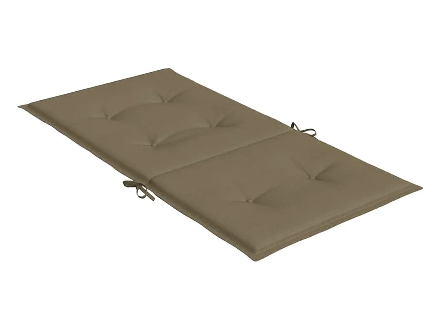 Cojines silla respaldo bajo 6 ud tela taupe melange 100x50x4 cm