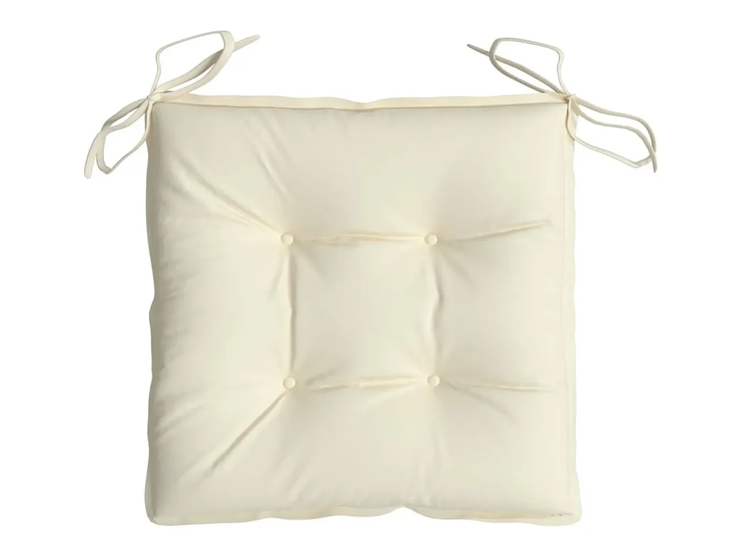 Cojines sillas de jardín 6 unidades tela Oxford crema 50x50x7 cm