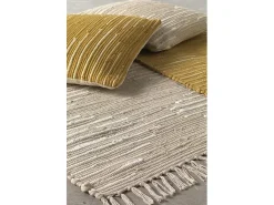 Cojín algodón beige 45x45 cm