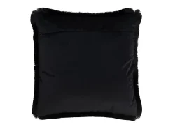 Cojín alpha cuadrado poliéster negro 43x42 cm