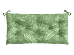 Cojín banco de jardín tela Oxford estampado hojas 100x50x7 cm ES569849