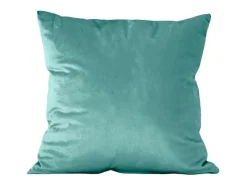 Cojín cuadrada de terciopelo verde 45x45 cm - NAURU - SACASA