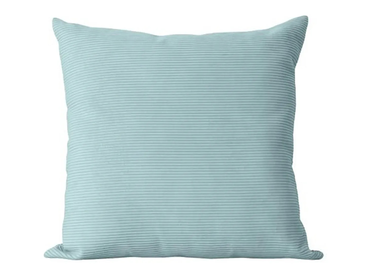 Cojín cuadrada de terciopelo turquesa 45x45 cm - DUNE - SACASA