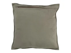 Cojín cuadrado de cuero verde Philippe 45 x 45 cm