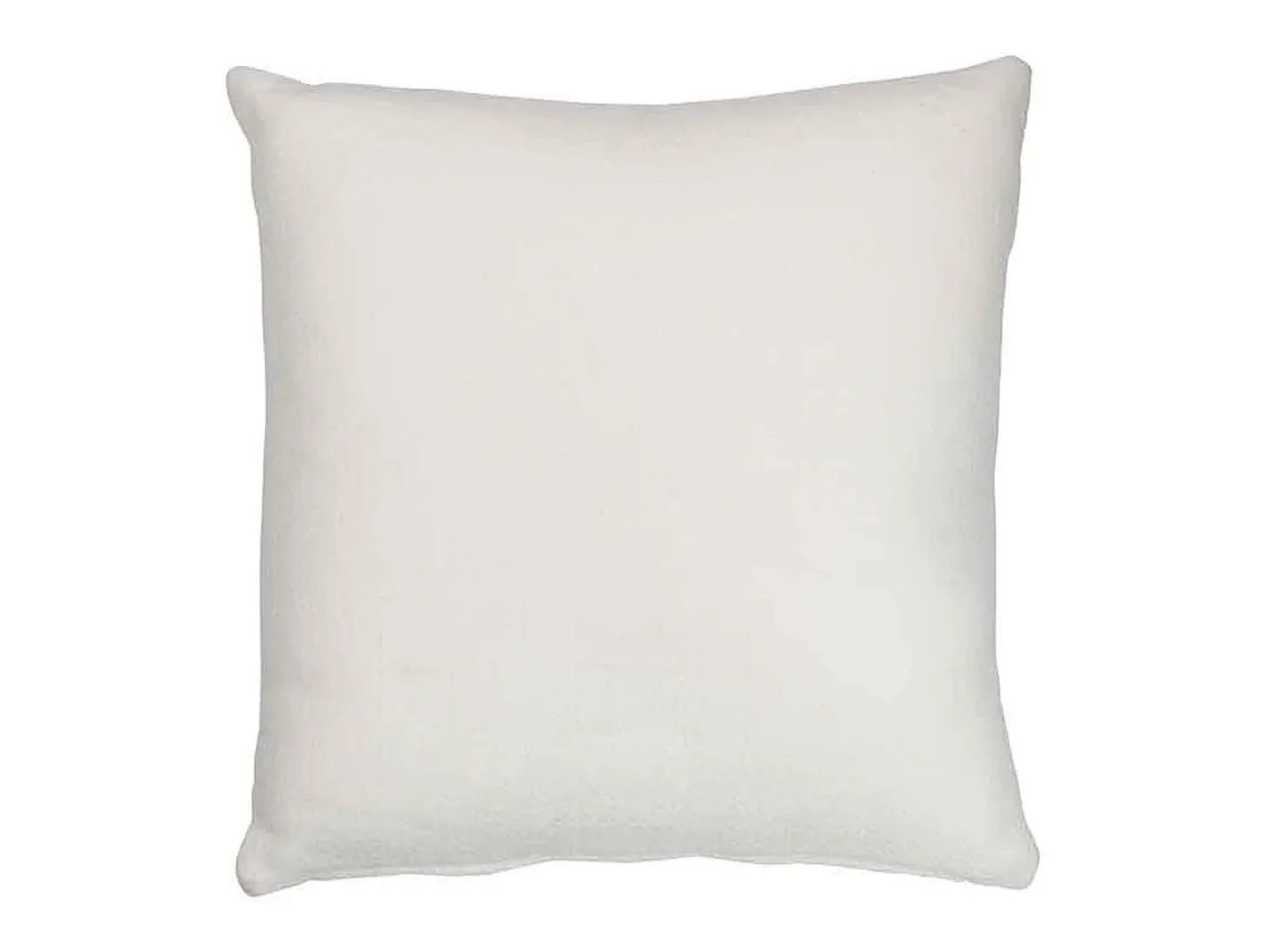 Cojín cuadrado de finas hojas de poliéster blanco de 40x40cm