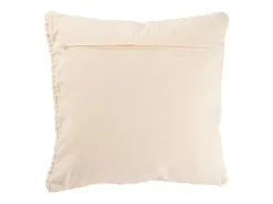 Cojín cuadrado de punto en algodón blanco 50x50x12 cm