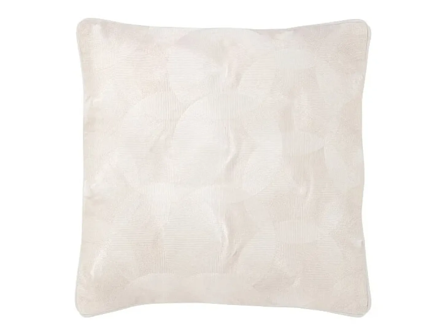 Cojín cuadrado de tela beige 45 x 45 x 10 cm