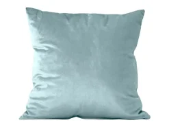 Cojín cuadrado de terciopelo azul claro - NAURU - SACASA