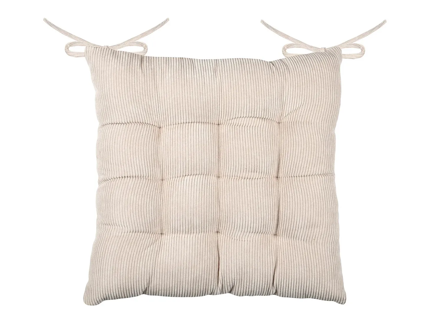 Cojín cuadrado para silla en pana 38 x 38 cm