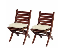 Cojín de asiento Milano (juego de 4), crema