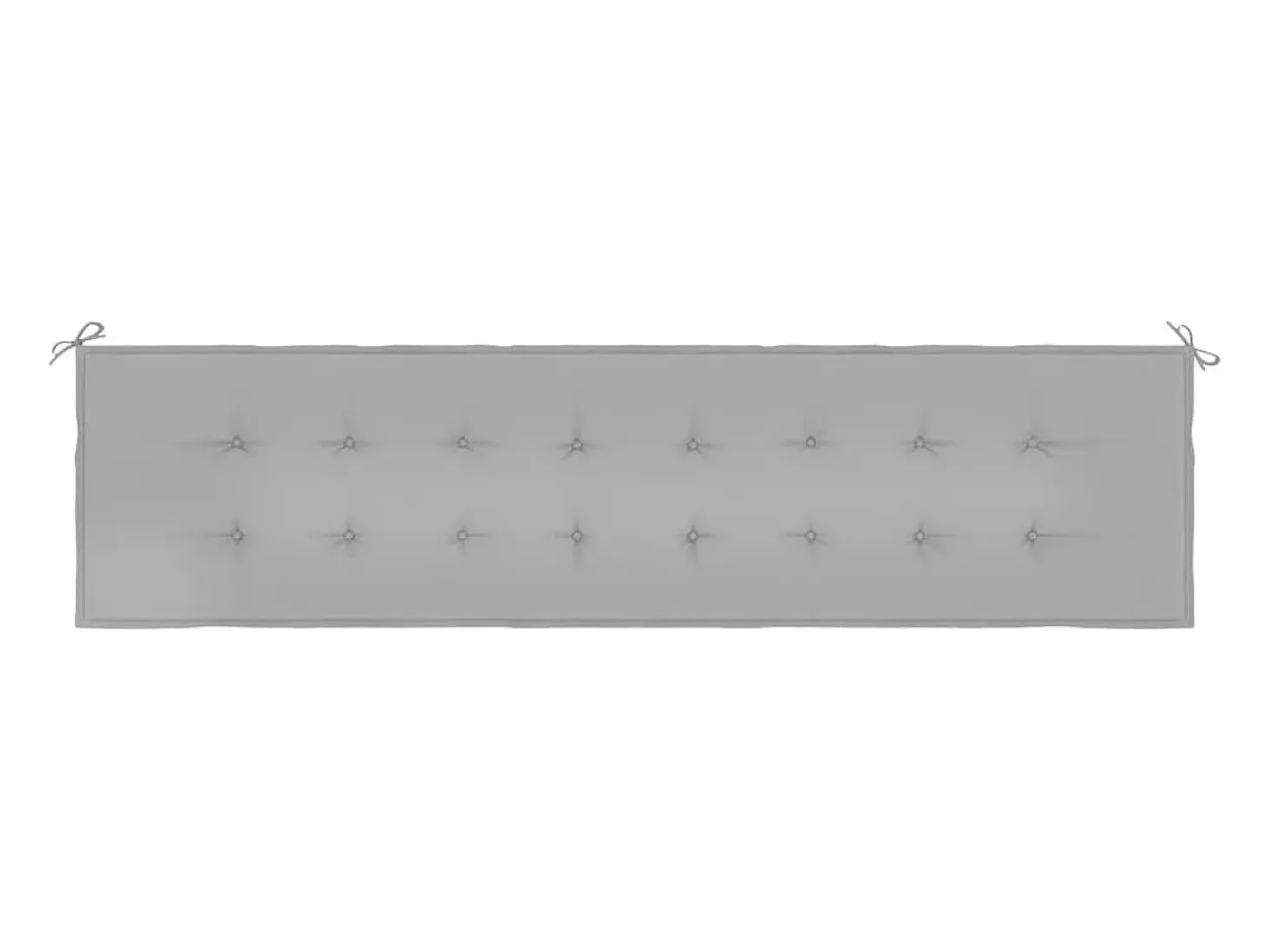 Cojín de banco de jardín tela Oxford gris 200x50x3 cm ES202718