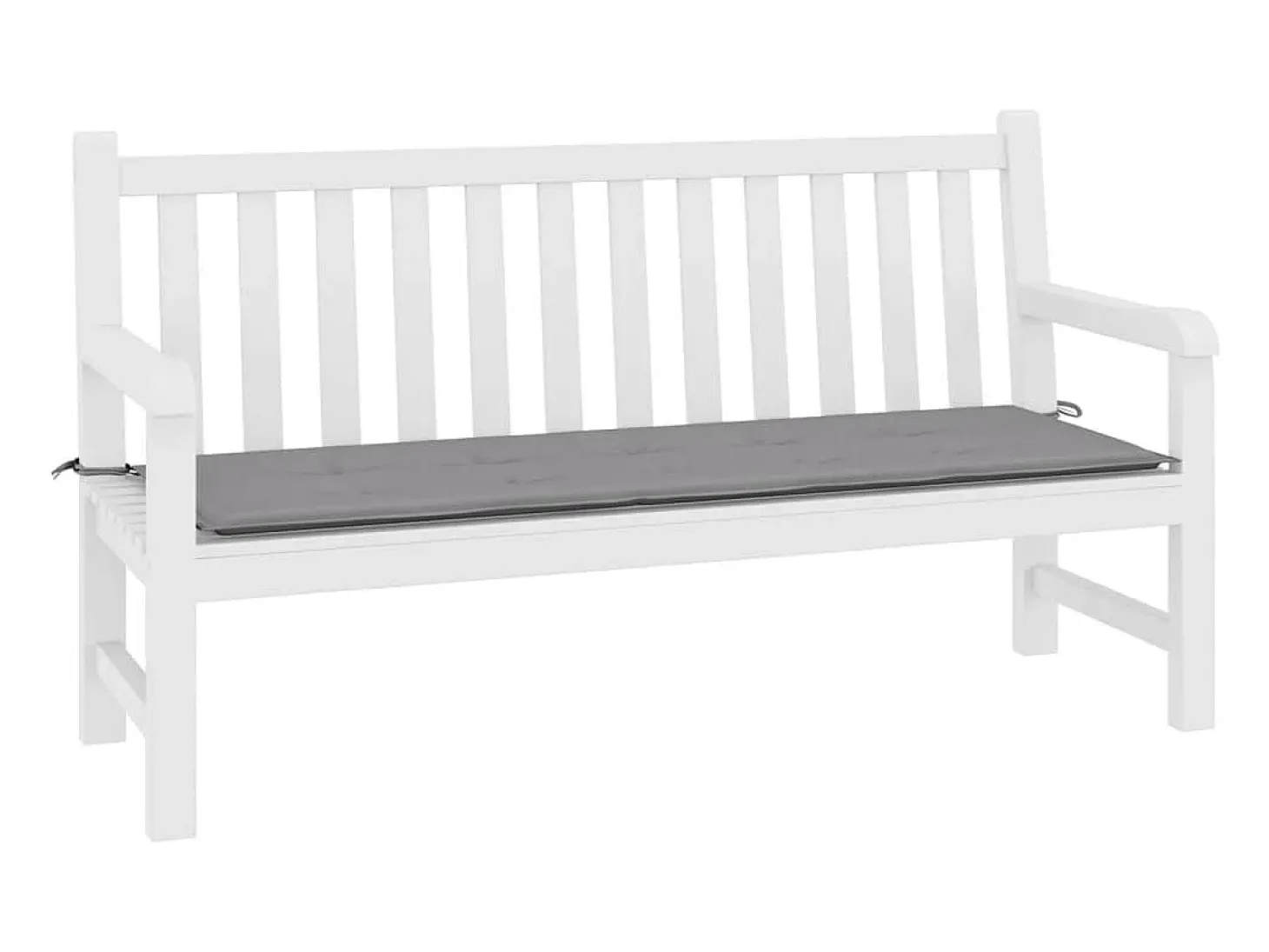 Cojín de banco de jardín tela Oxford gris 200x50x3 cm ES202718
