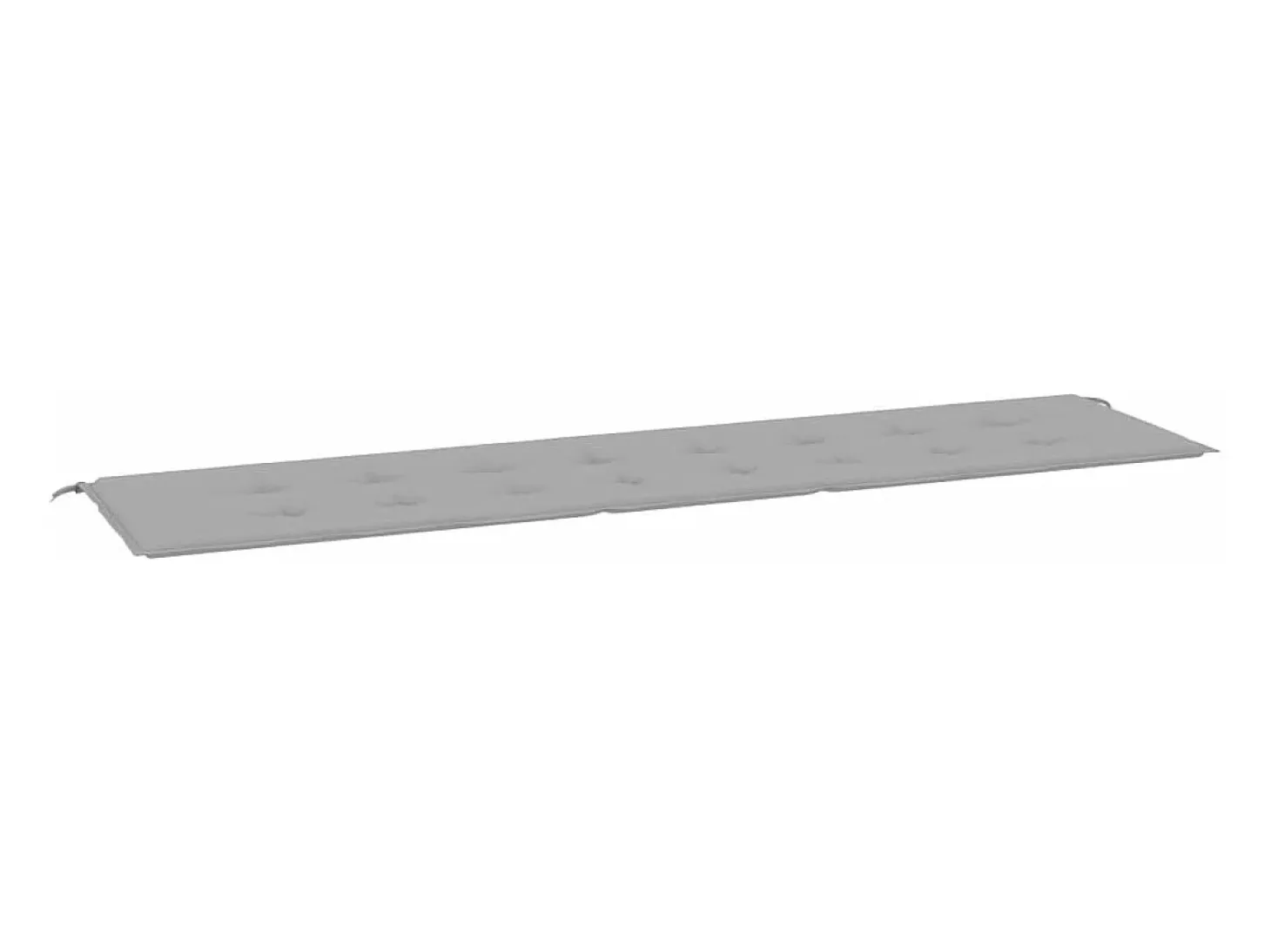 Cojín de banco de jardín tela Oxford gris 200x50x3 cm ES202718