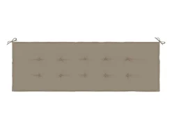 Cojín de banco de jardín tela Oxford gris taupé 150x50x3 cm ES821010
