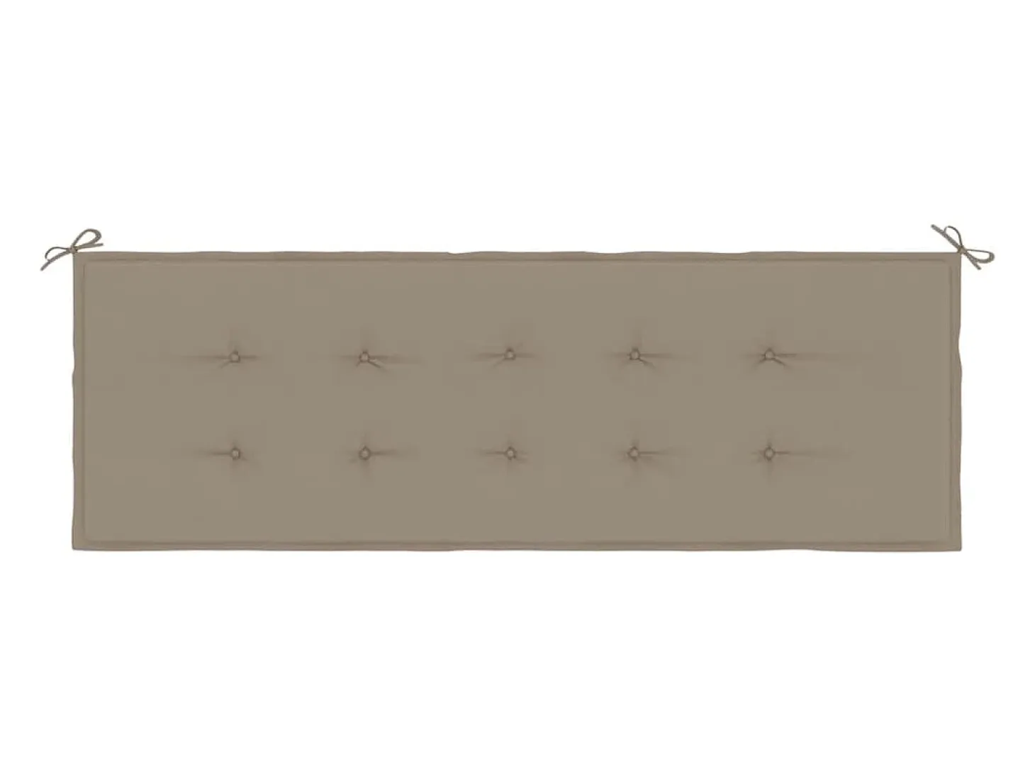 Cojín de banco de jardín tela Oxford gris taupé 150x50x3 cm ES821010
