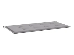 Cojín de banco de jardín tela Oxford gris 120x50x3 cm ES269201