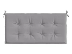 Cojín de banco de jardín tela Oxford gris 120x50x3 cm ES269201